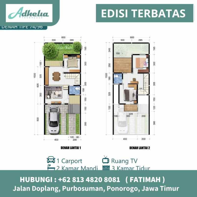 rumah sekaligus ruko syariah di ponorogo