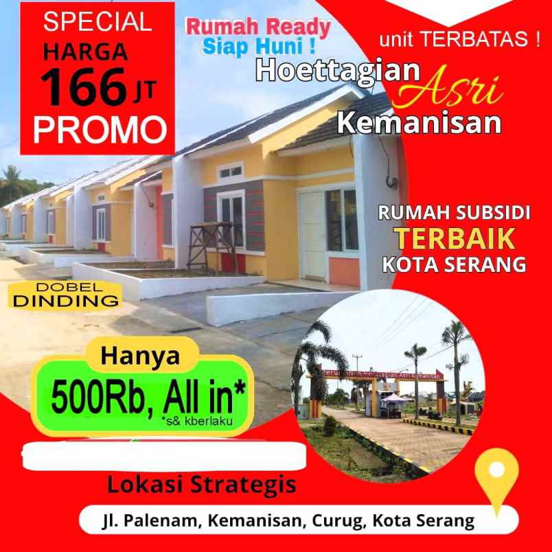 rumah subsidi murah tanpa dp di kota serang