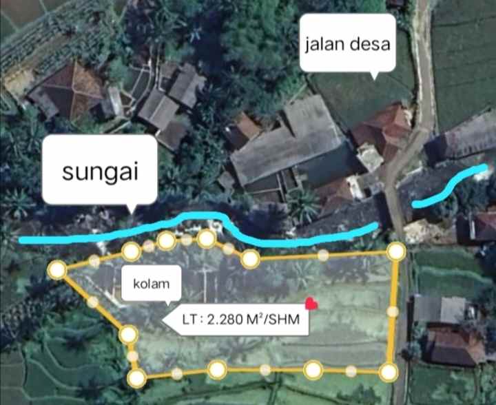 sawah kolam dekat sungai subang jawa barat