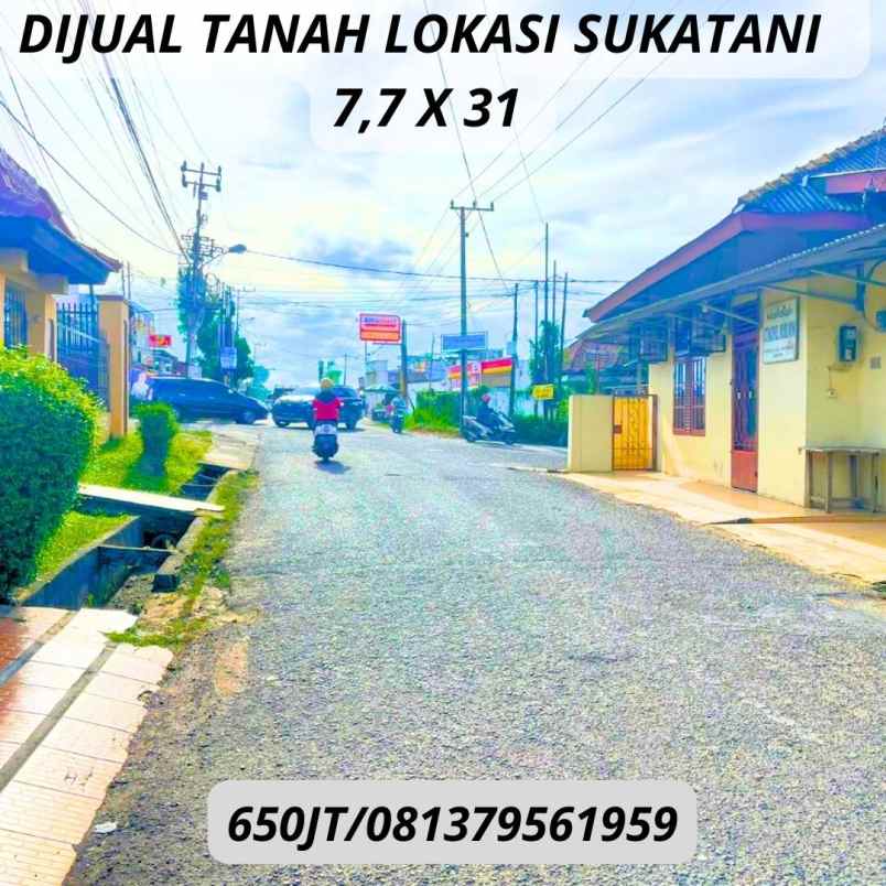 tanah lokasi sukatani area mangkunegara