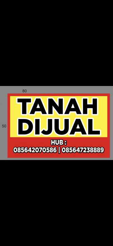 tanah murah sudah ada sloof besi