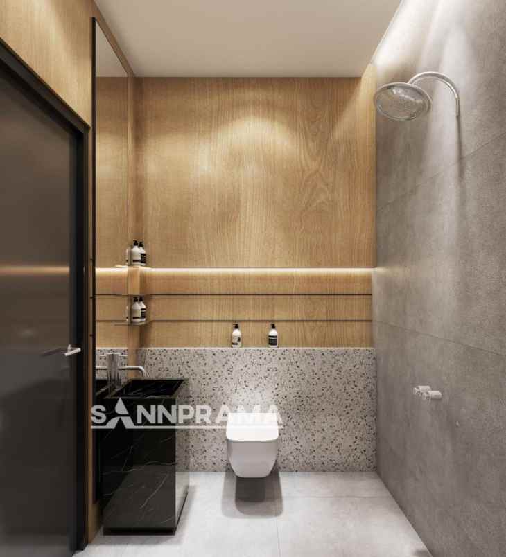 townhouse scandinavian cinangka tanah luas 100m2