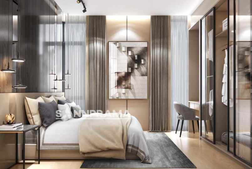 townhouse scandinavian cinangka tanah luas 100m2