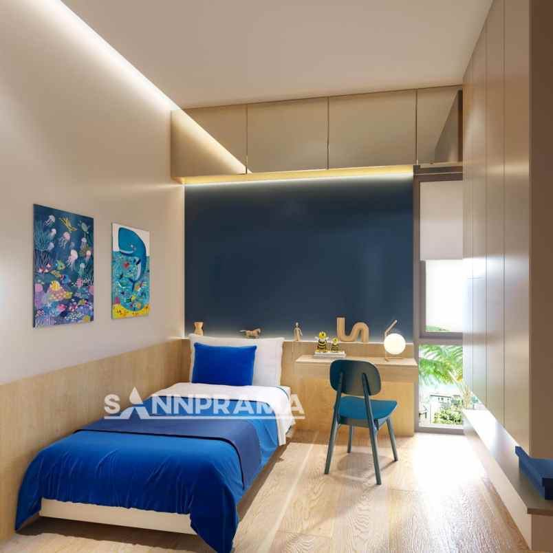 townhouse scandinavian cinangka tanah luas 100m2