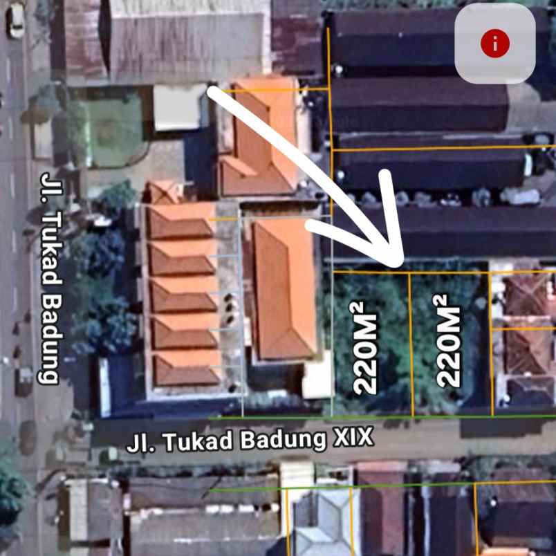 dijual 2 2 are 4 4 are jl tukad badung renon denpasar