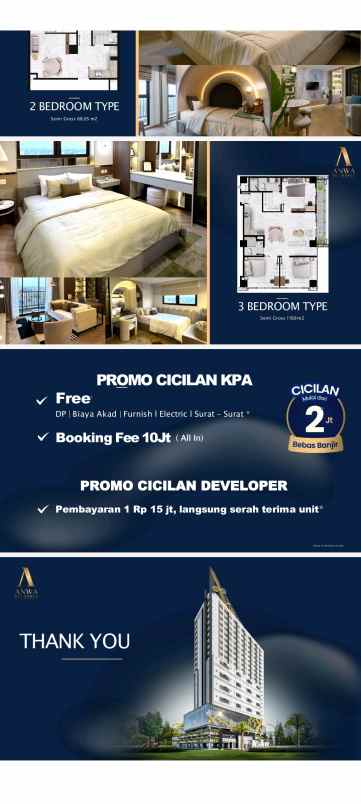 dijual apartemen anwa bintaro harga perdana