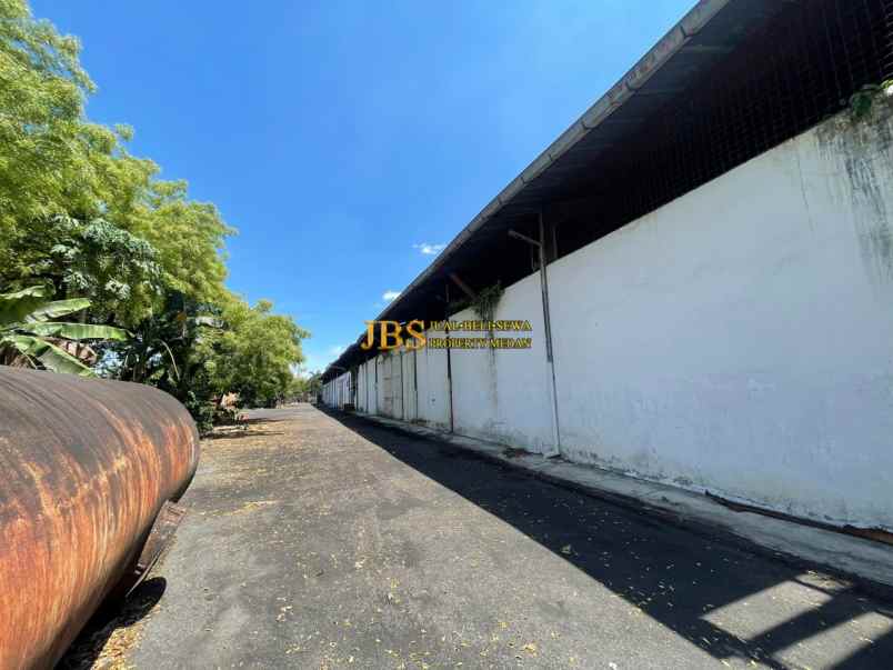 dijual gudang 1 tingkat di jalan paya bakung binjai