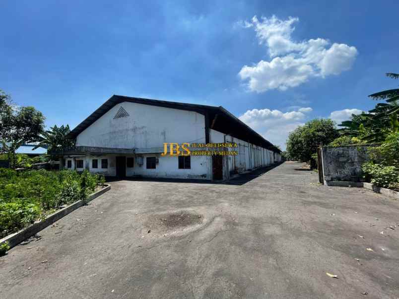 dijual gudang 1 tingkat di jalan paya bakung binjai