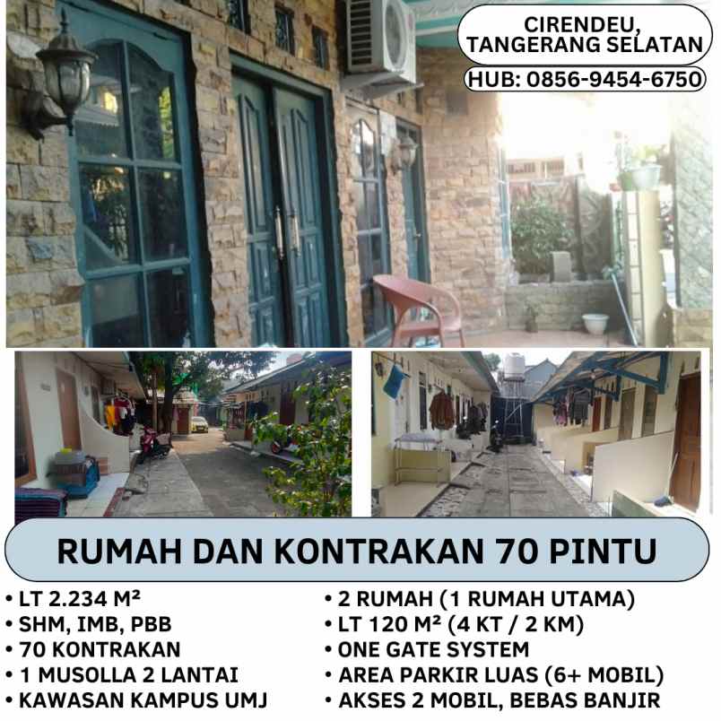 dijual kost jl cirendeu raya