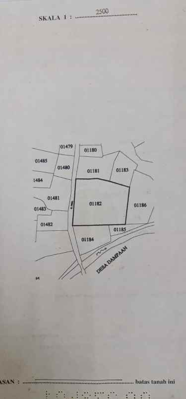 dijual lahan zona kuning