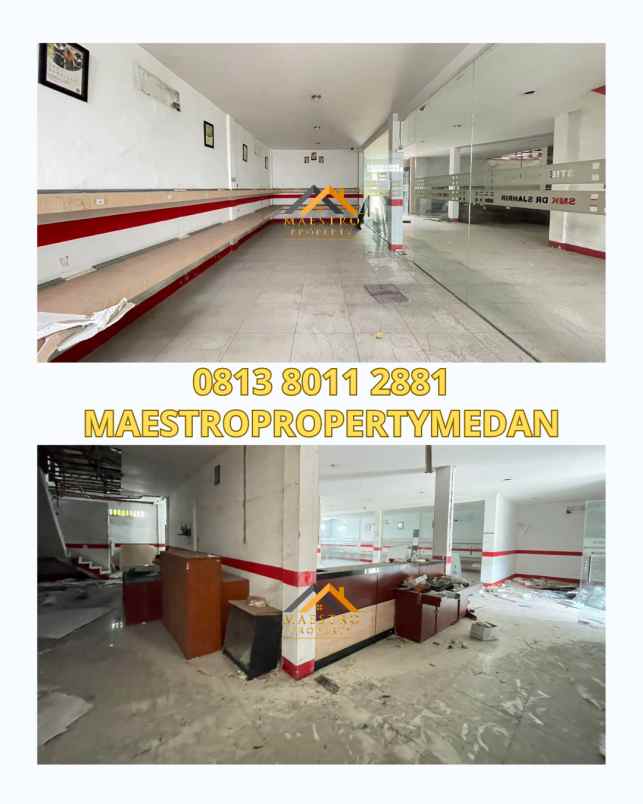 dijual ruko gudang kantor jalan perbaungan medan