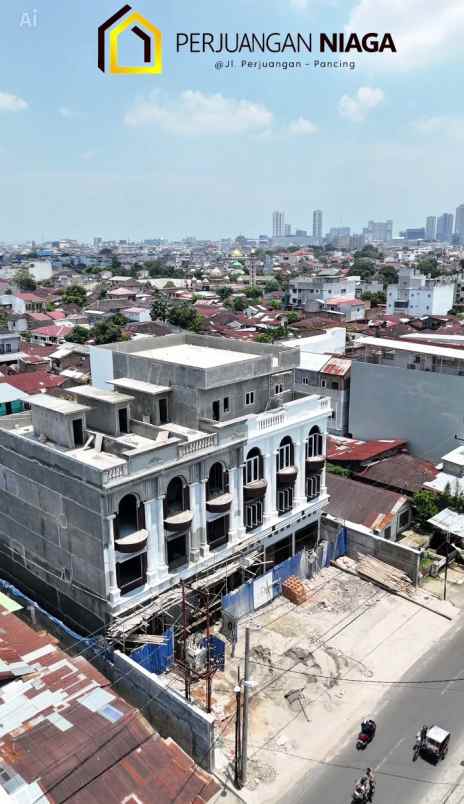 dijual ruko gudang kantor jalan perjuangan hm yamin