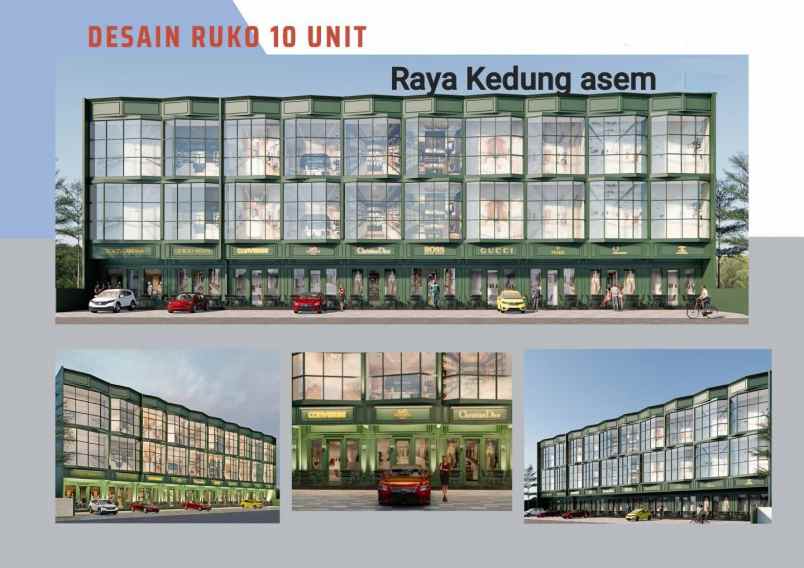 dijual ruko gudang kantor jalan raya kedung asem