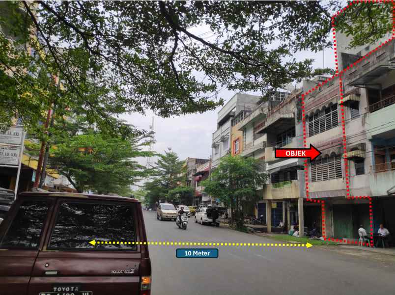 dijual ruko gudang kantor jl akmal no 830 kel pasar