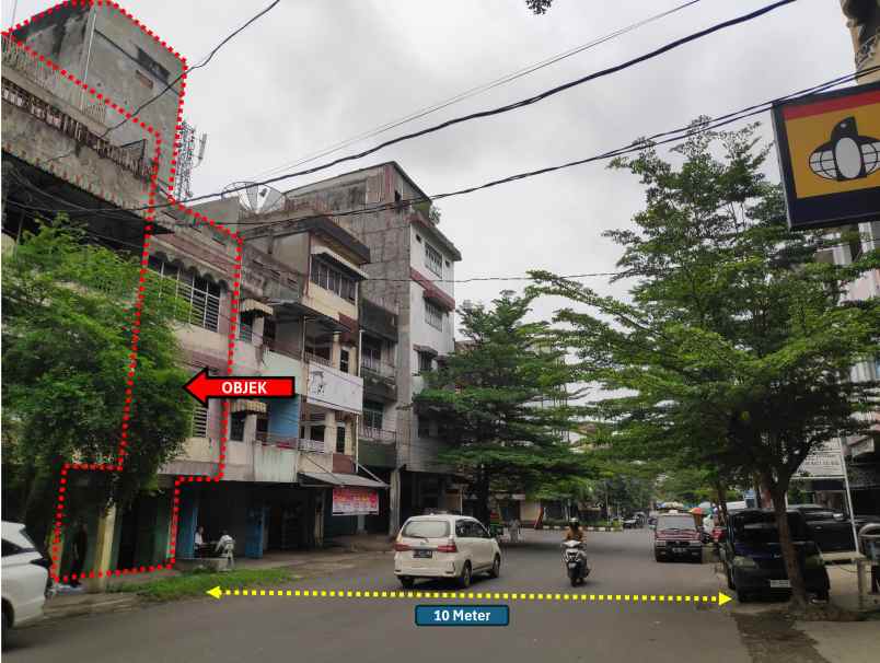 dijual ruko gudang kantor jl akmal no 830 kel pasar