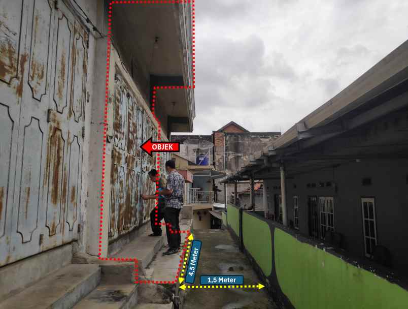 dijual ruko gudang kantor lr araudah no 668 a kel