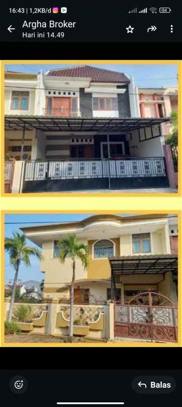 dijual ruko gudang kantor perumahan semarang indah