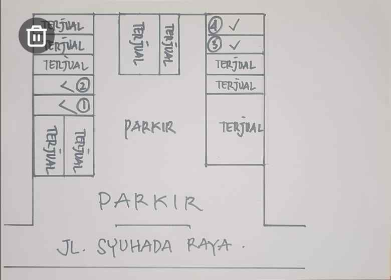 dijual ruko gudang kantor syuhada