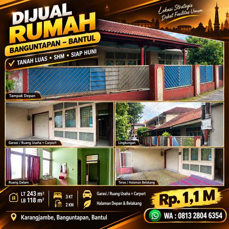 dijual rumah banguntapan bantul yogyakarta
