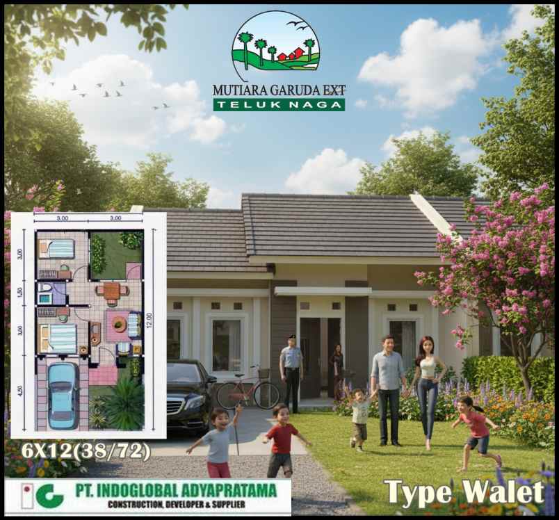 dijual rumah boulevard teluk naga
