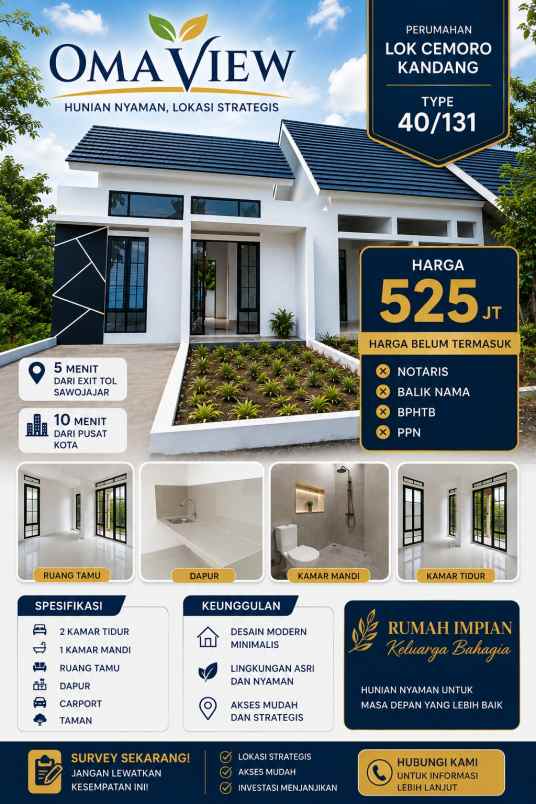 dijual rumah cemorokandang