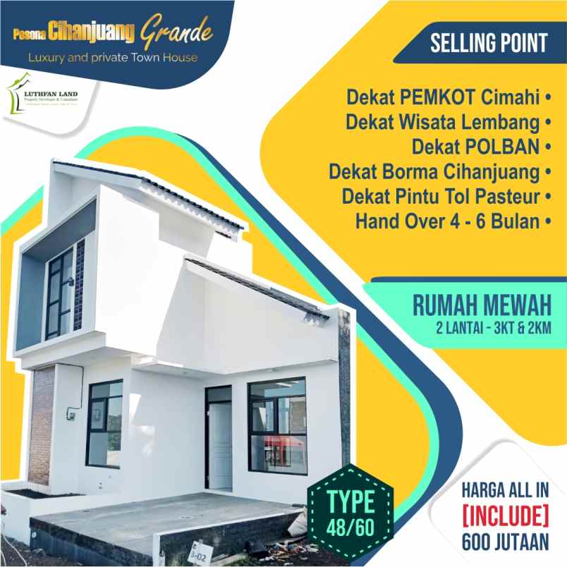 dijual rumah cihanjuang cimahi