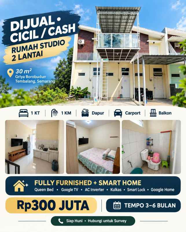 dijual rumah di griya borobudur tembalang semarang
