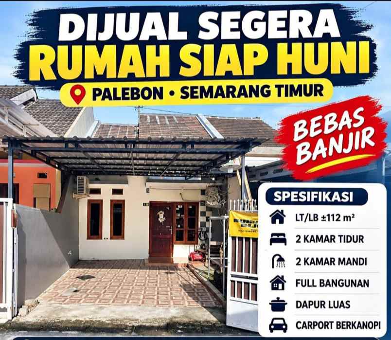 dijual rumah di palebon pedurungan semarang