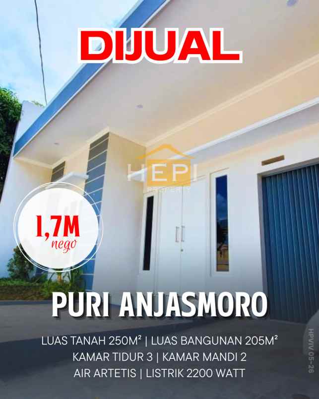 dijual rumah di puri anjasmoro semarang