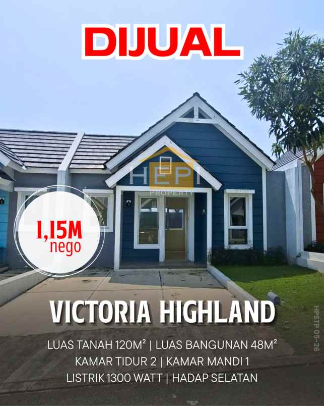 dijual rumah di victoria highland bsb semarang