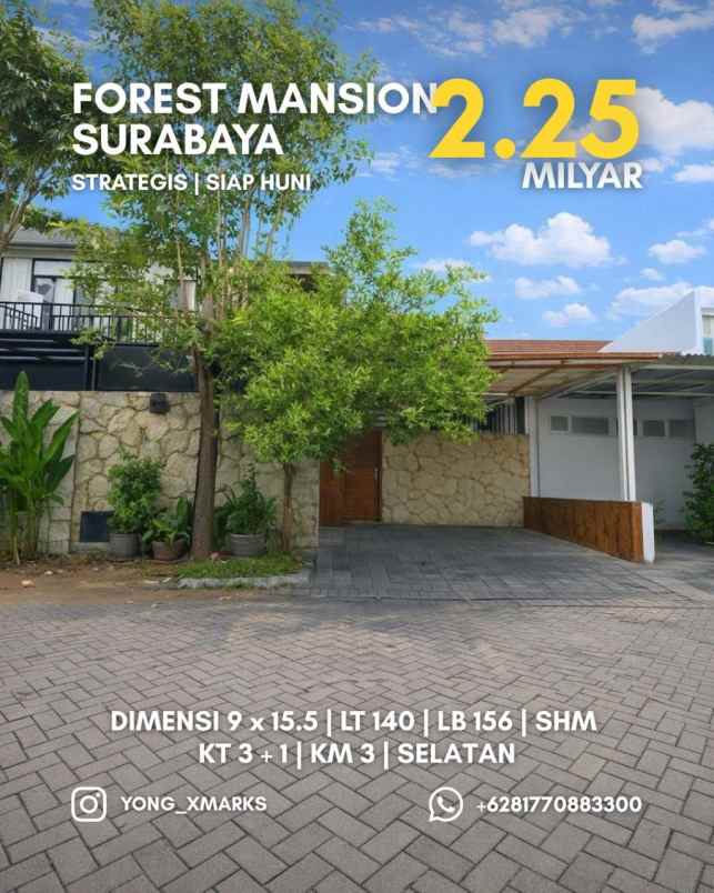 dijual rumah forest mansion