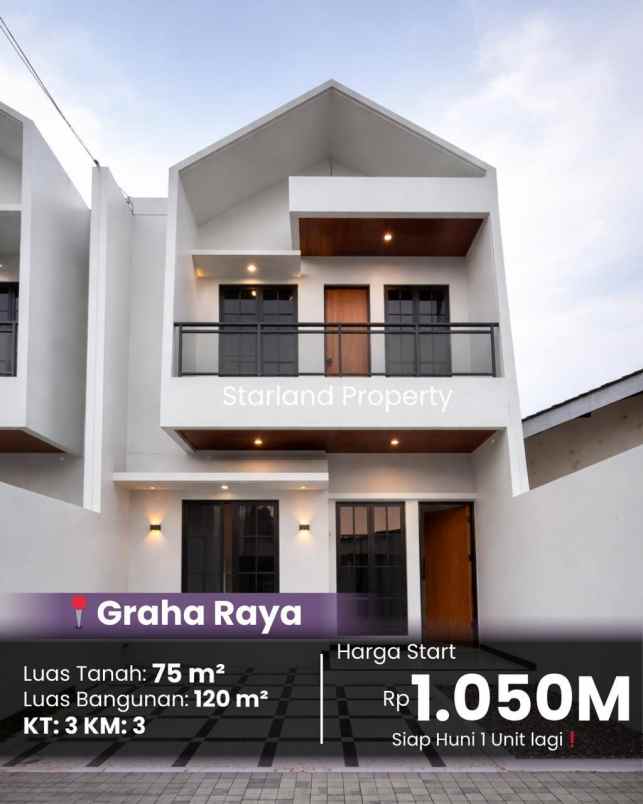 dijual rumah graha raya