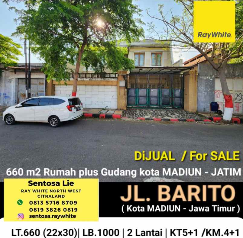 dijual rumah jalan barito
