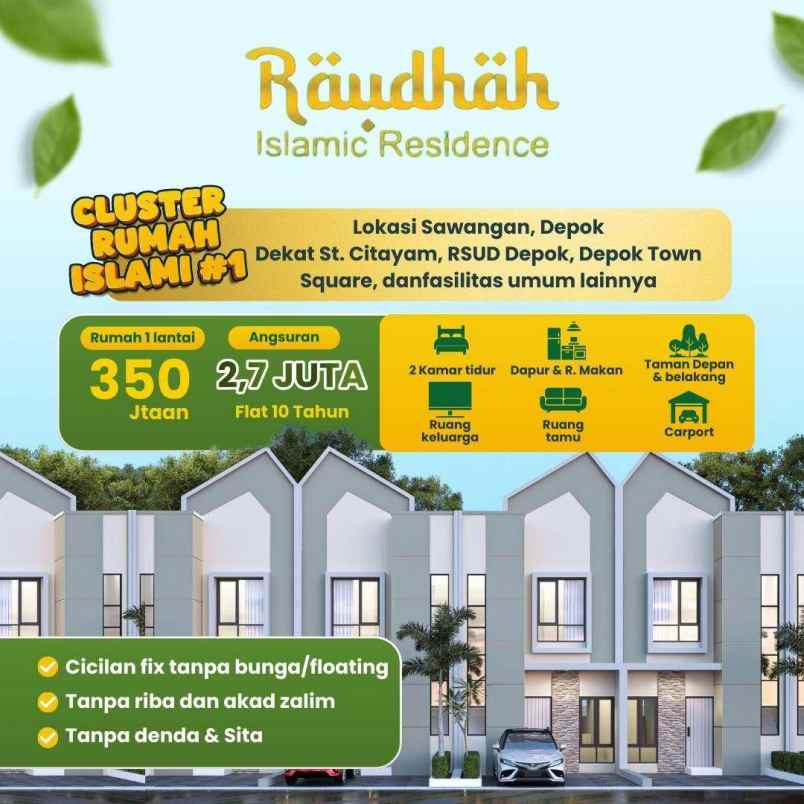 dijual rumah jl al barkah pasir putih