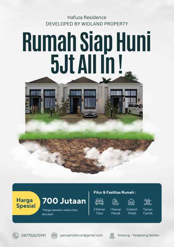 dijual rumah jl manunggal perigi