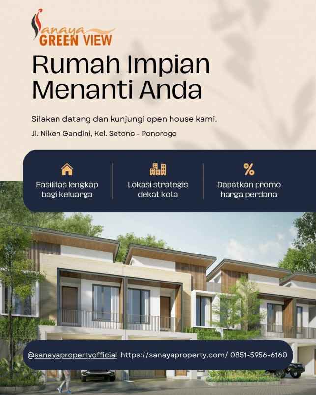 dijual rumah jl niken gandini