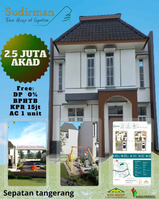 dijual rumah jl sudirman pd jaya kec