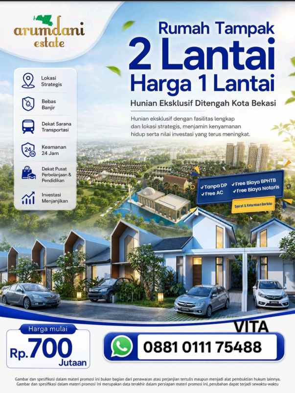 dijual rumah jl tomat harapan jaya