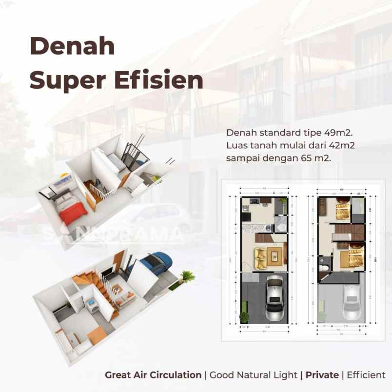 dijual rumah jln sawangan