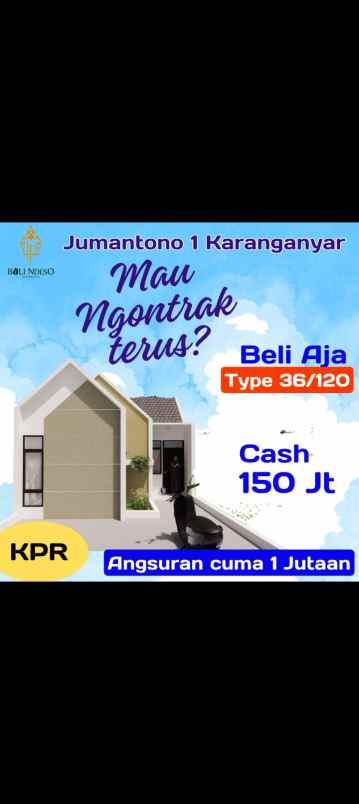 Dijual Rumah Murah Dekat Camat Jumantono Di Ngunut Jumantono