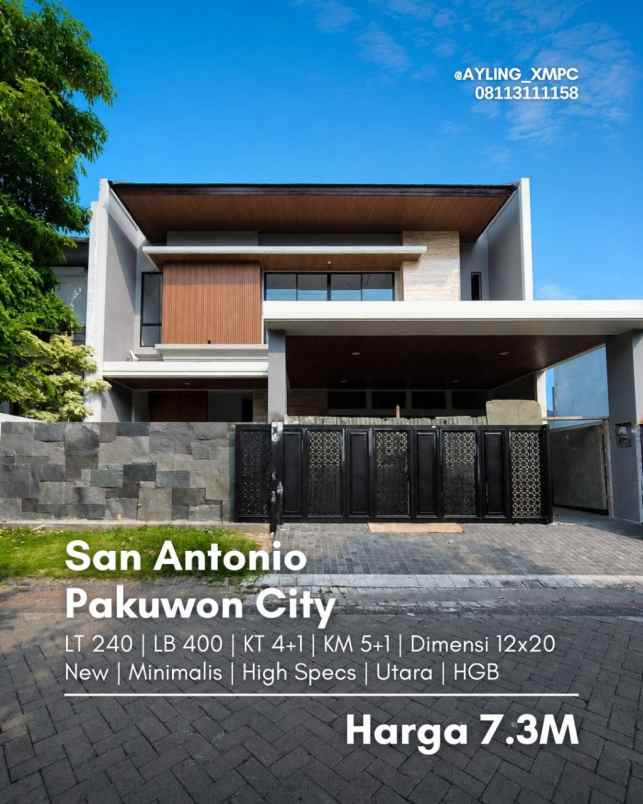 dijual rumah pakuwon city