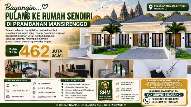 dijual rumah rumah tanjung sari