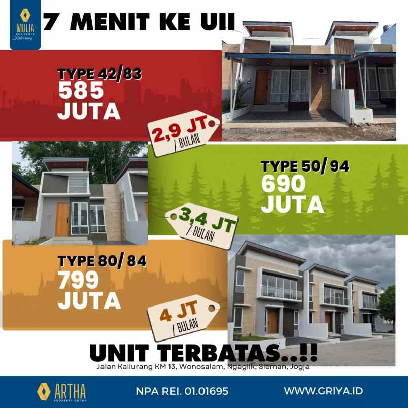dijual rumah sukoharjo sleman jogja