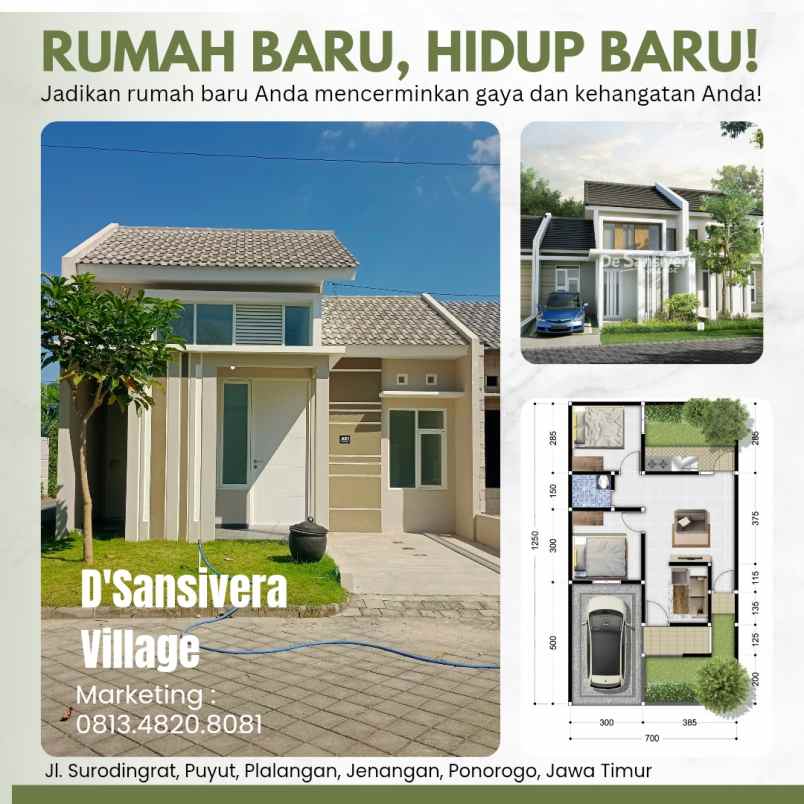 dijual rumah surodingrat puyut