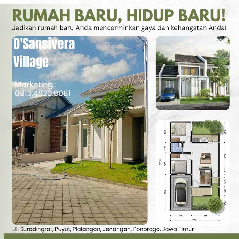 dijual rumah surodingrat puyut