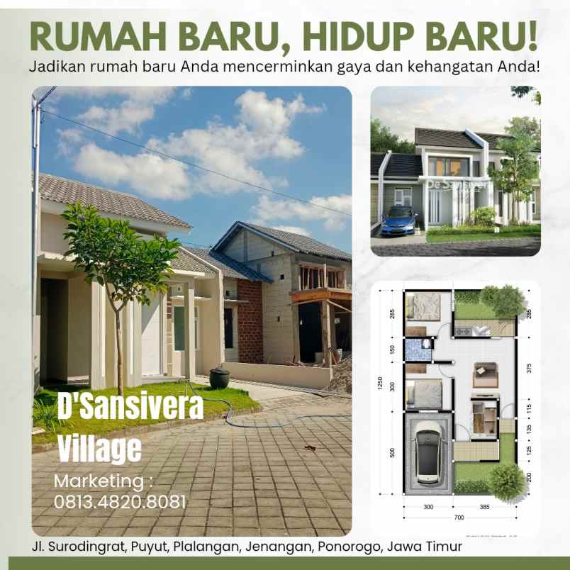 dijual rumah surodingrat puyut