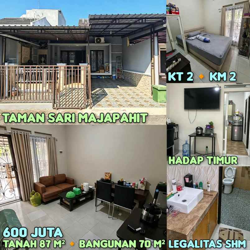 dijual rumah taman sari majapahit