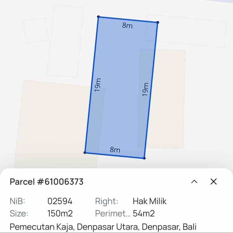 dijual tanah buluh indah