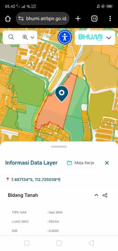 dijual tanah di sidoarjo