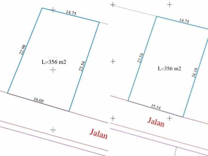 dijual tanah dijual tanah 2 kavling di